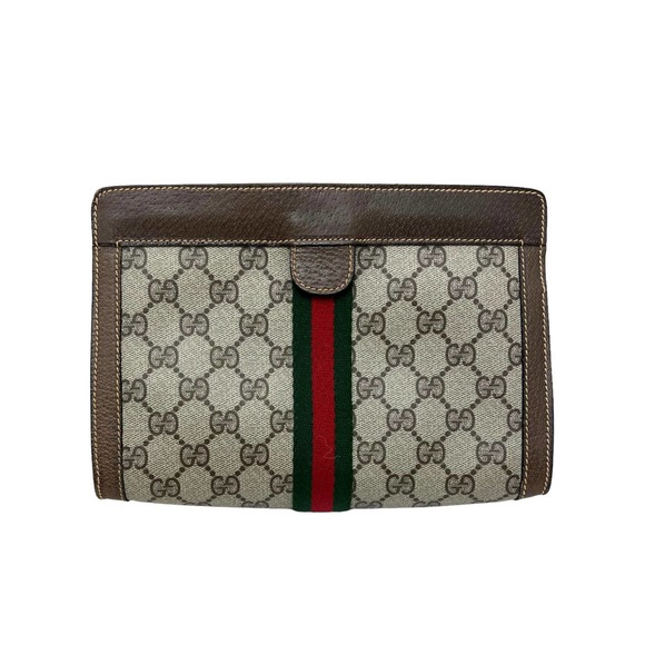 Vintage Gucci Supreme GG Clutch Authenticated - Picture 1 of 10
